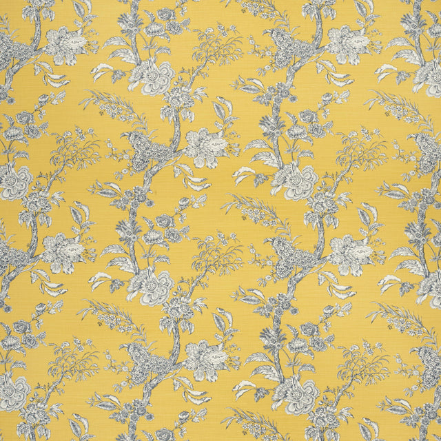 Lee Jofa BEIJING BLOSSOM AMB/NAVY Fabric