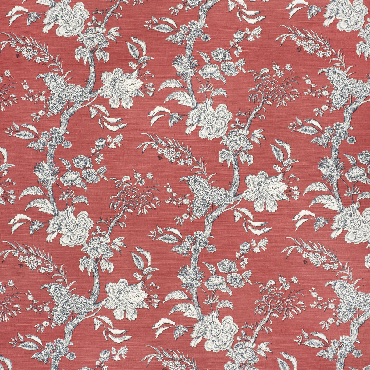 Lee Jofa BEIJING BLOSSOM CRIM/NAVY Fabric