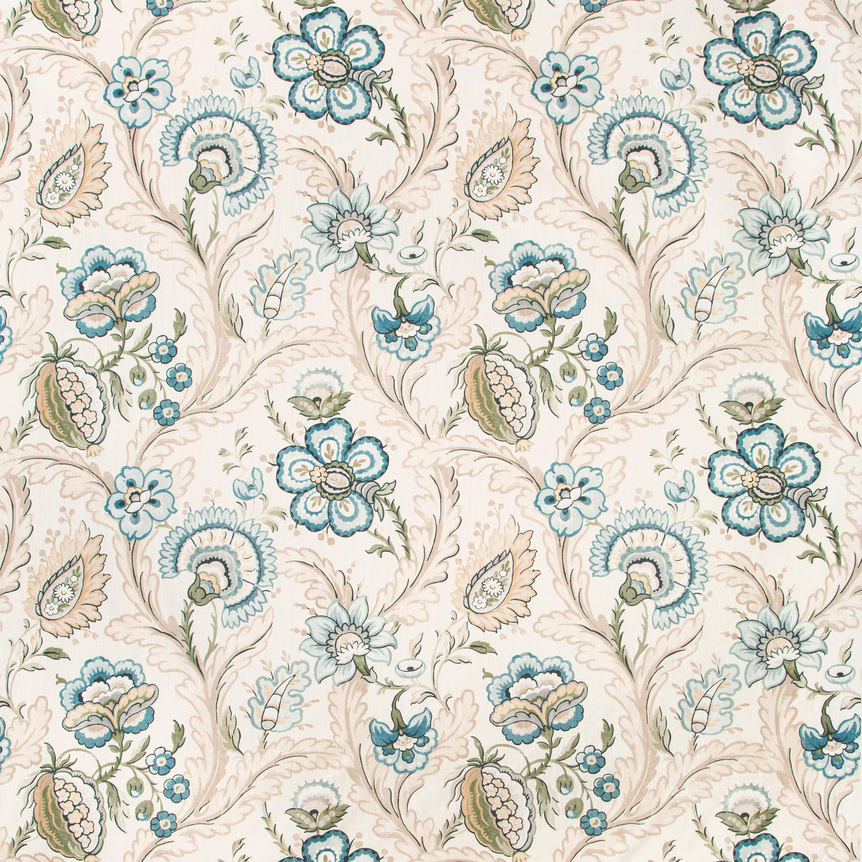 Lee Jofa WIMBERLY PRINT BLUE/SPRING Fabric