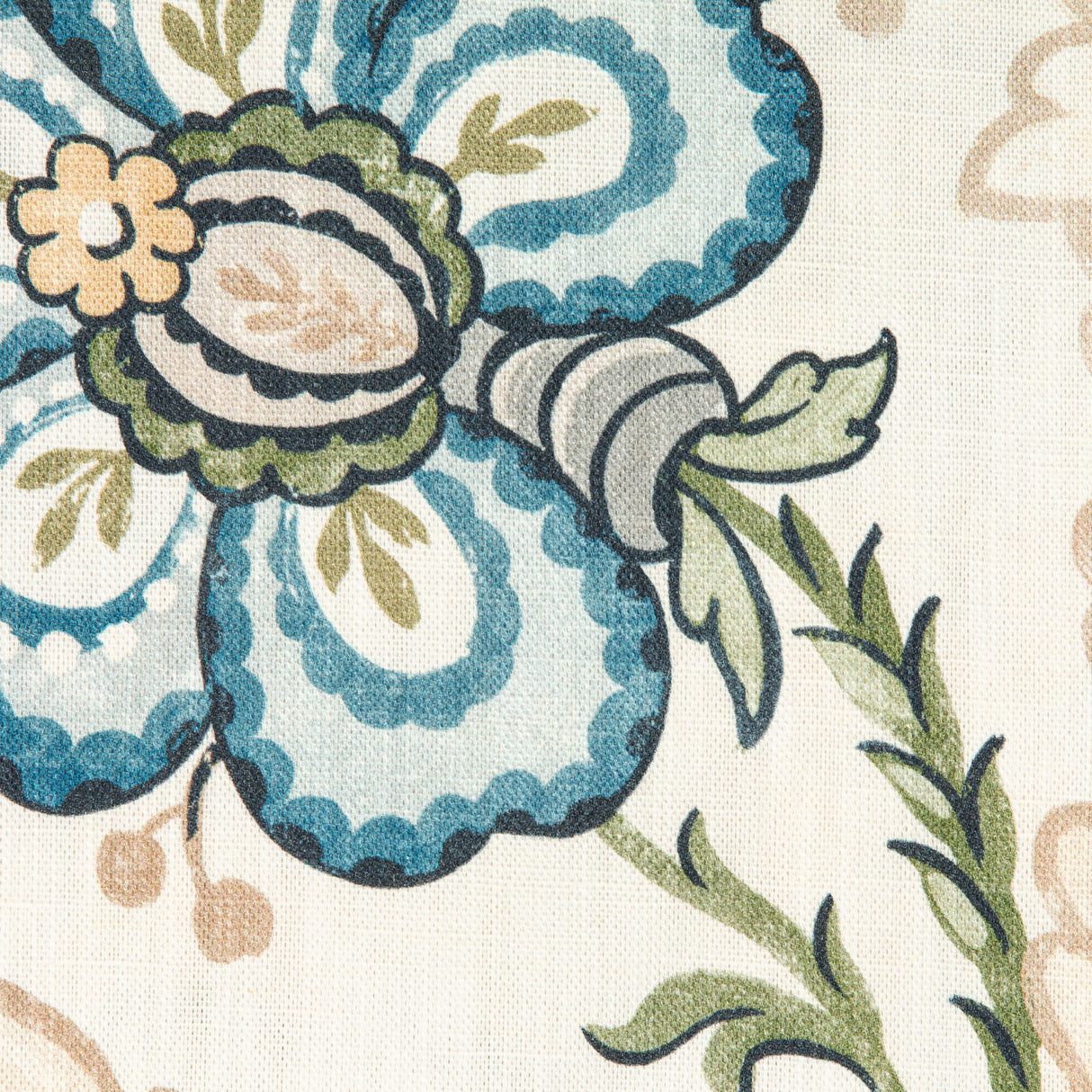 Lee Jofa WIMBERLY PRINT BLUE/SPRING Fabric