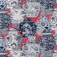 Lee Jofa PANDAN PRINT CHILI/BLUE Fabric