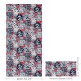 Lee Jofa PANDAN PRINT CHILI/BLUE Fabric
