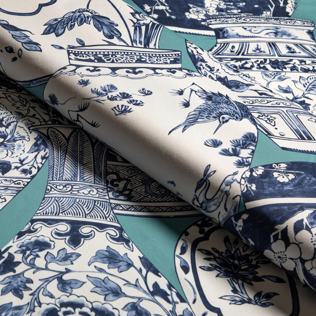 Lee Jofa PANDAN PRINT AQUA/BLUE Fabric