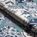 Lee Jofa PANDAN PRINT AQUA/BLUE Fabric