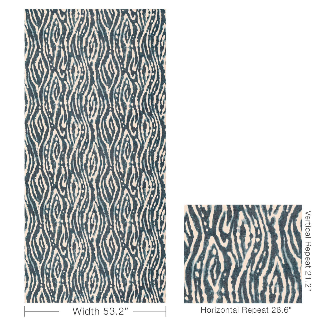 Lee Jofa SALINA PRINT INDIGO Fabric