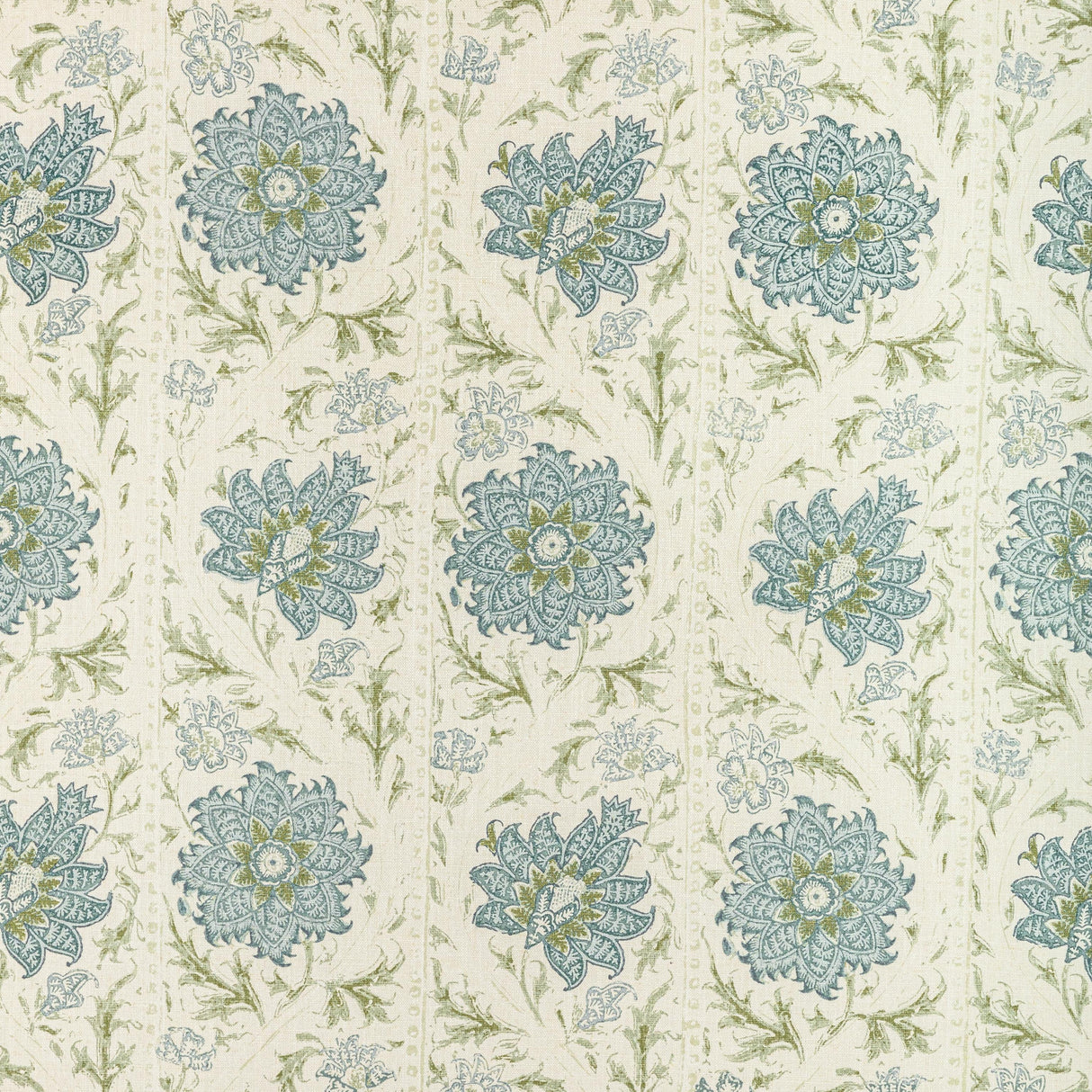 Lee Jofa CALICO VINE GREEN BLUE Fabric