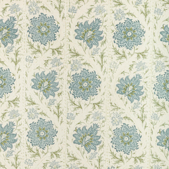 Lee Jofa CALICO VINE GREEN BLUE Fabric