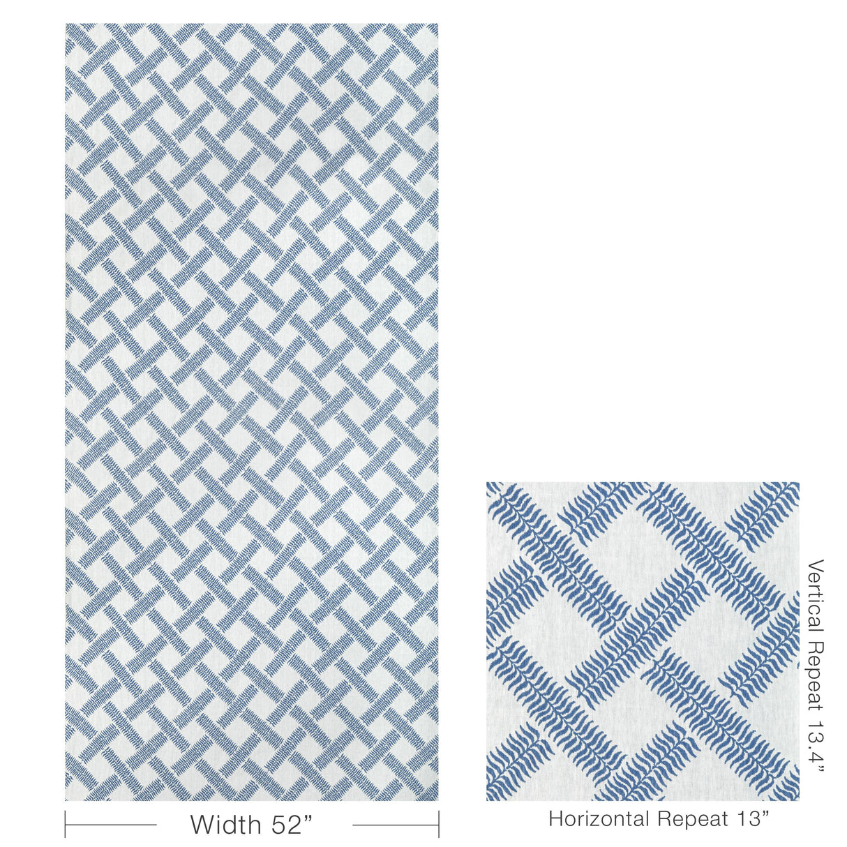 Lee Jofa GARDEN TRELLIS WEAVE BLUE Fabric