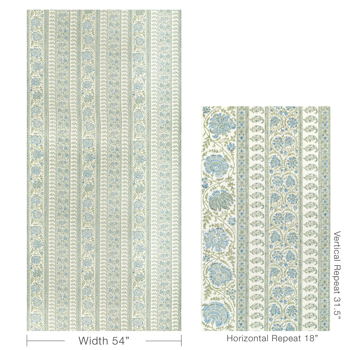 Lee Jofa INDIENNES STRIPE SEA Fabric