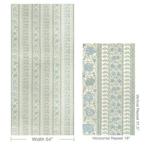 Lee Jofa INDIENNES STRIPE SEA Fabric