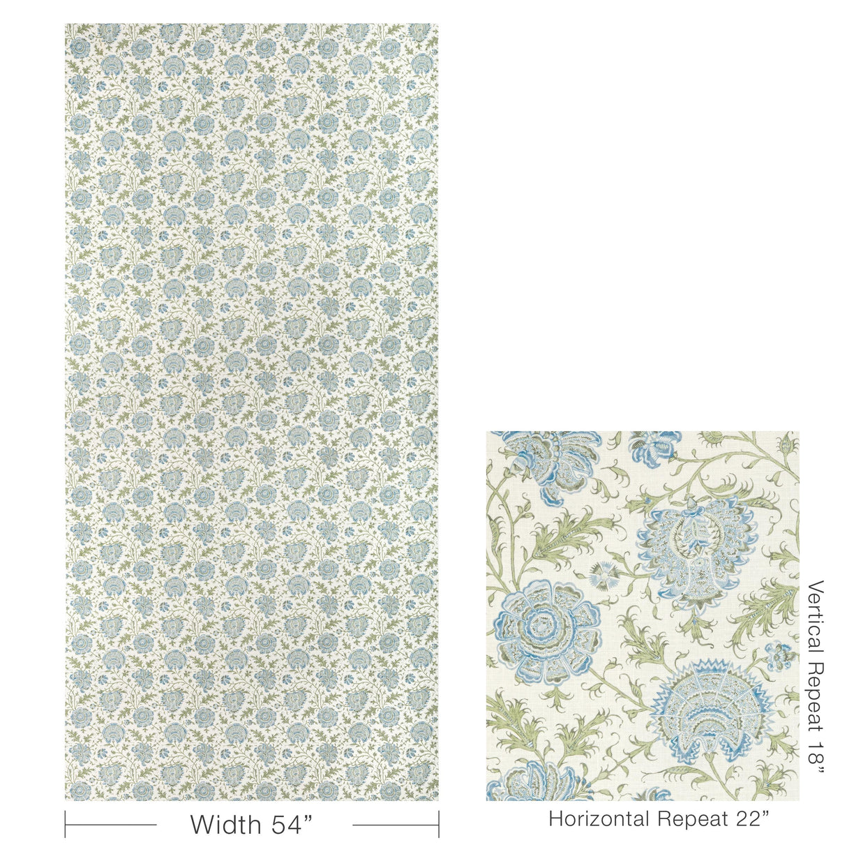 Lee Jofa INDIENNES FLORAL SEA Fabric