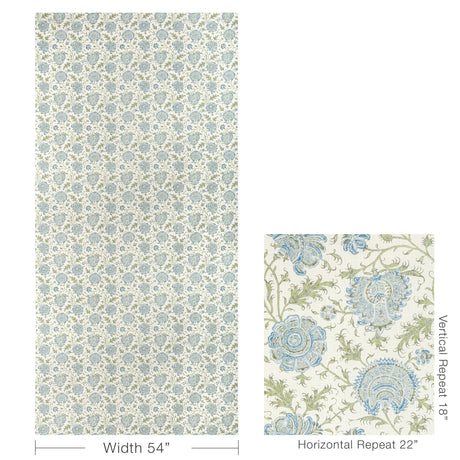 Lee Jofa INDIENNES FLORAL SEA Fabric