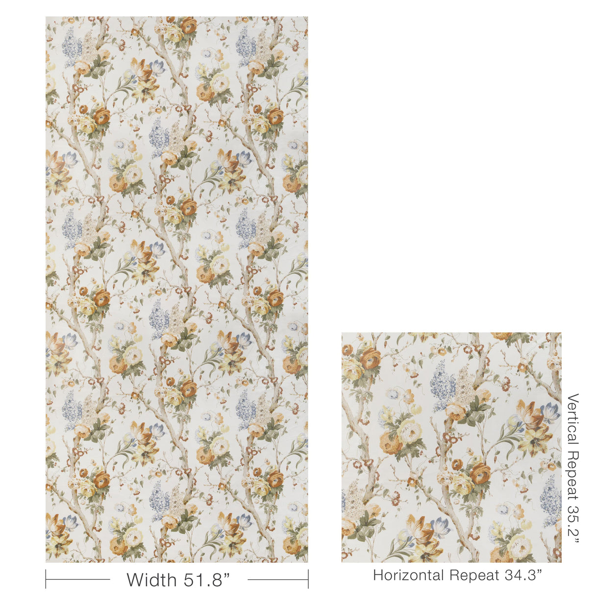 Lee Jofa TRENTHAM HALL OCHRE Fabric