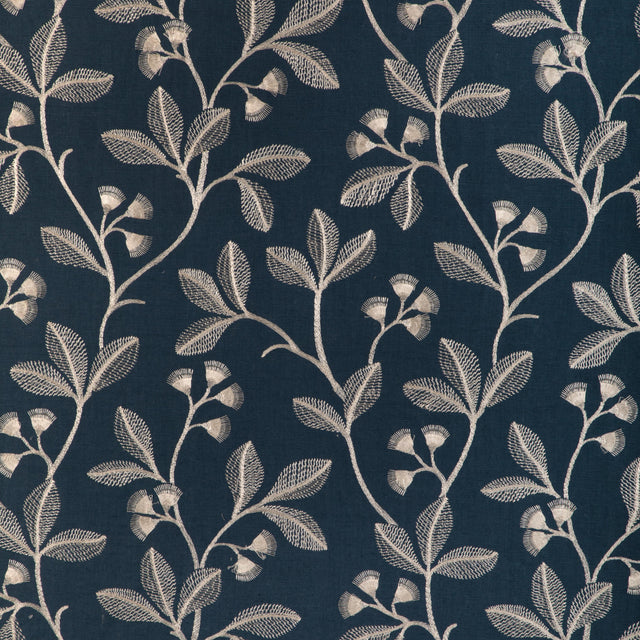 Lee Jofa IRIS EMBROIDERY MIDNIGHT Drapery Fabric