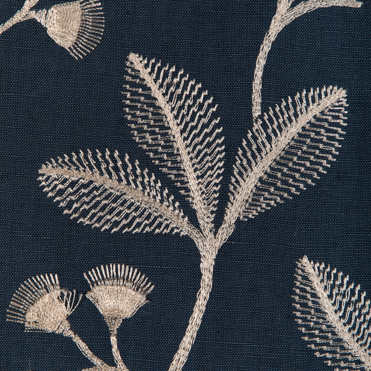 Lee Jofa IRIS EMBROIDERY MIDNIGHT Drapery Fabric