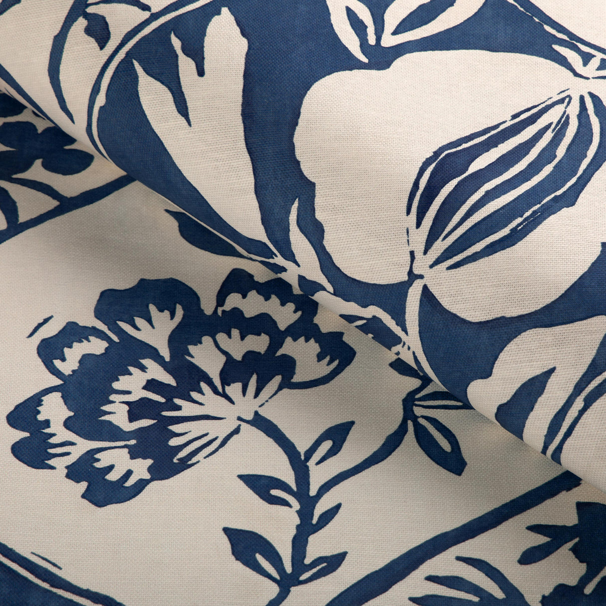 Lee Jofa CALATHEA PRINT INDIGO Fabric