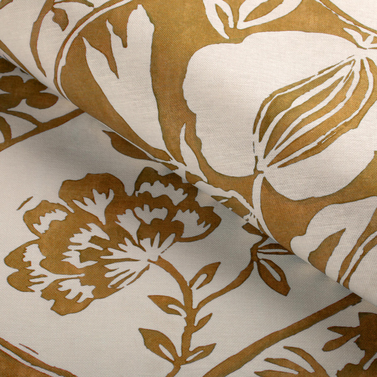 Lee Jofa CALATHEA PRINT GOLD Fabric