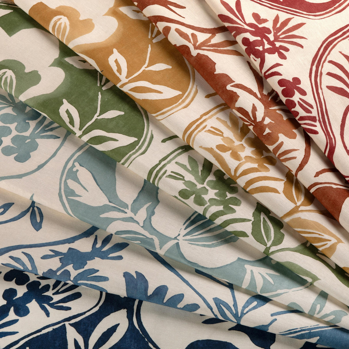 Lee Jofa CALATHEA PRINT GOLD Fabric