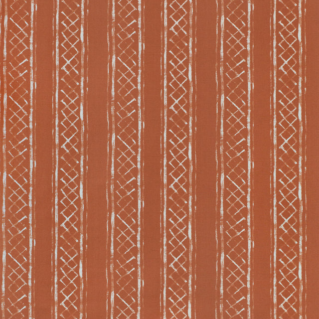 Lee Jofa MILOS BLOTCHED STR TERRACOTTA Fabric