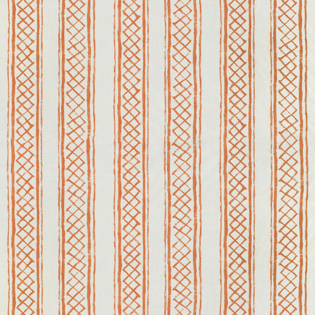 Lee Jofa MILOS STRIPE TERRACOTTA Fabric