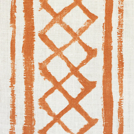 Lee Jofa MILOS STRIPE TERRACOTTA Fabric