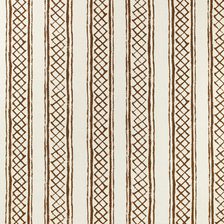 Lee Jofa MILOS STRIPE BROWN Fabric