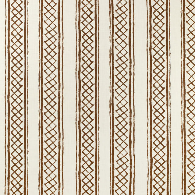 Lee Jofa MILOS STRIPE BROWN Fabric