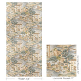 Lee Jofa TARIM RIVER PRINT AQUA Fabric