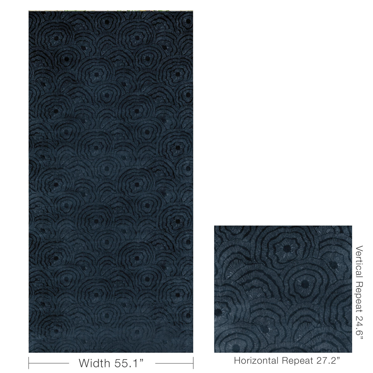 Kravet PANACHE VELVET INK Upholstery Fabric