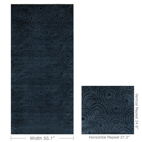 Kravet PANACHE VELVET INK Upholstery Fabric