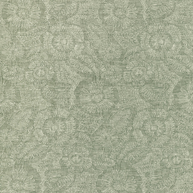 Kravet CHENILLE BLOOM SAGE Upholstery Fabric