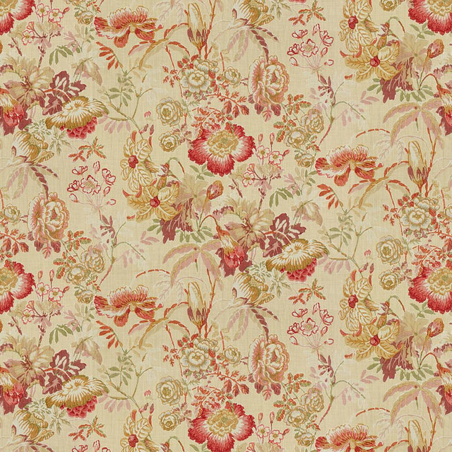 Brunschwig & Fils EDENWOOD HDB RED/YELLOW Fabric