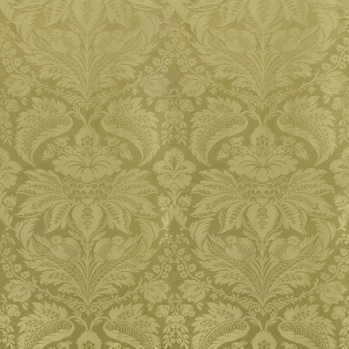 Brunschwig & Fils DAMASK PIERRE OLIVE Upholstery Fabric