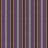 Brunschwig & Fils RAYURE BRODERIE AUBERGINE Upholstery Fabric