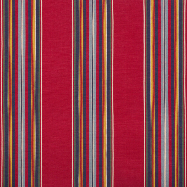 Brunschwig & Fils VERDON STRIPE RED/NAVY Upholstery Fabric