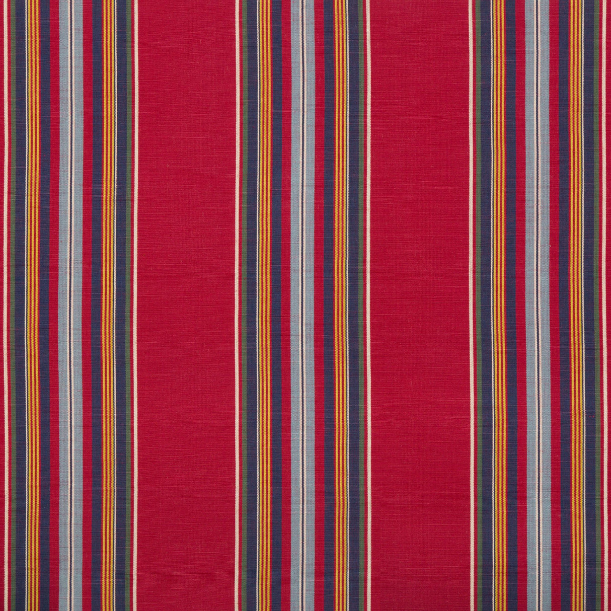 Brunschwig & Fils VERDON STRIPE RED/NAVY Upholstery Fabric
