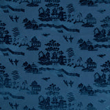 Brunschwig & Fils LA PAGODE VELVET NAVY Upholstery Fabric