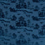 Brunschwig & Fils LA PAGODE VELVET NAVY Upholstery Fabric