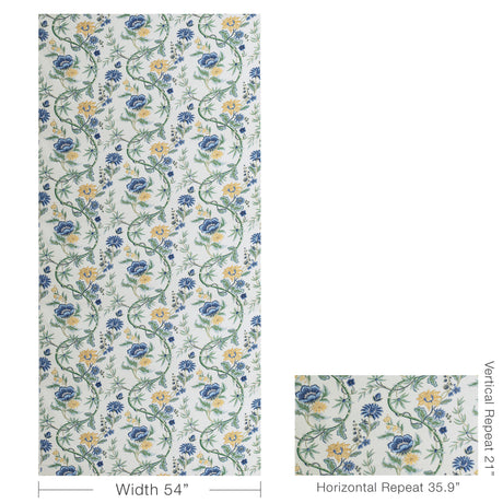 Brunschwig & Fils VERONIQUE PRINT DELFT Fabric