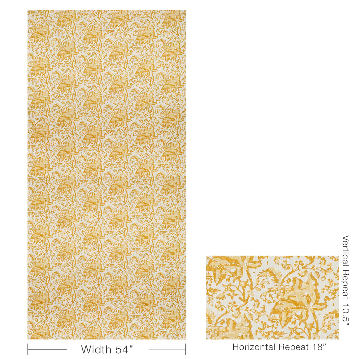 Brunschwig & Fils WEYMOUTH PRINT CANARY Fabric