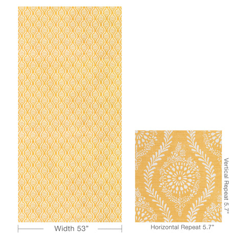 Brunschwig & Fils MARINDOL PRINT CANARY Fabric