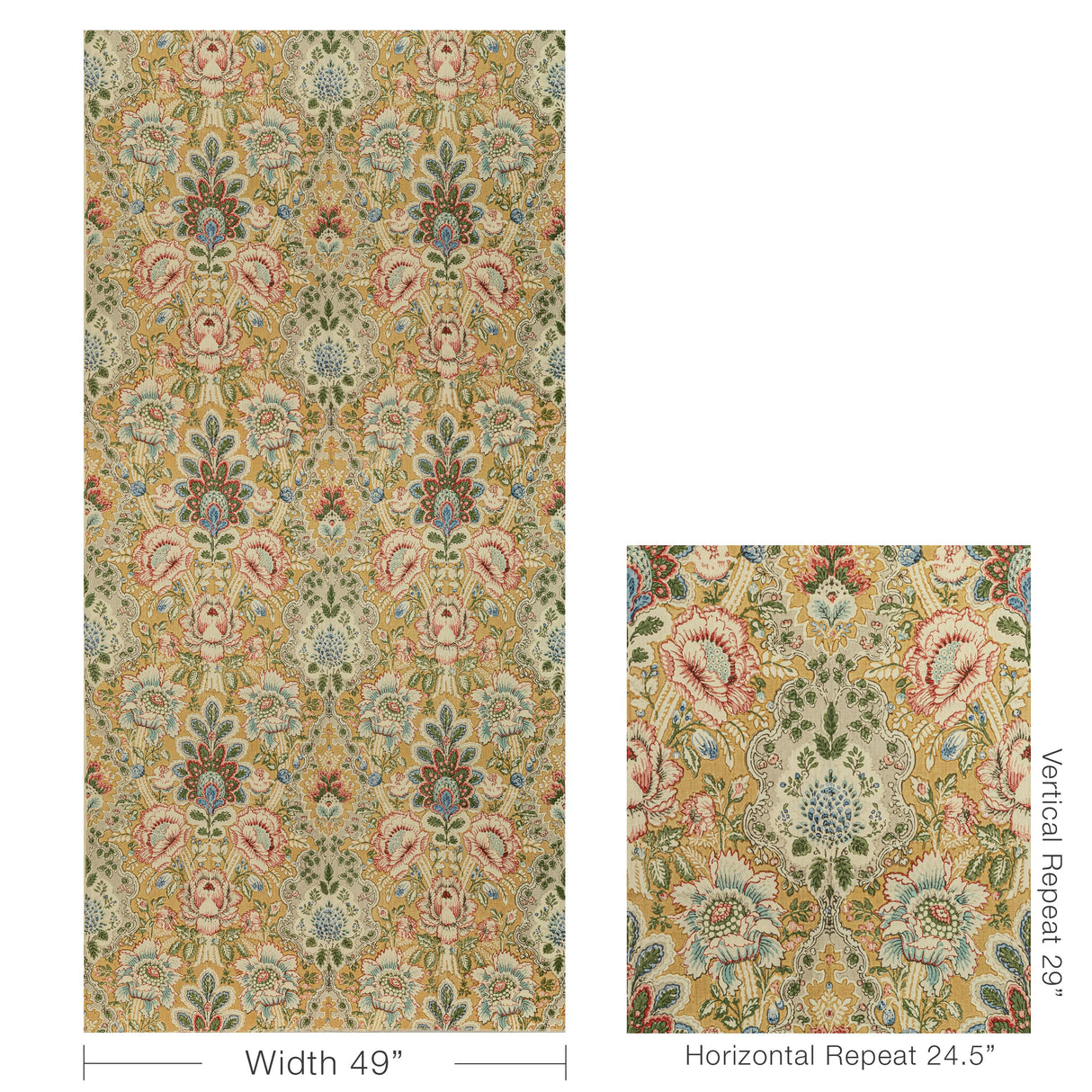 Brunschwig & Fils CARVALLO PRINT CANARY Fabric