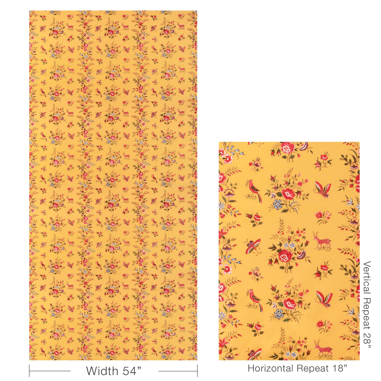Brunschwig & Fils AUREL PRINT GOLD/RED Fabric