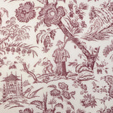 Brunschwig & Fils MARCEL PRINT AUBERGINE Fabric