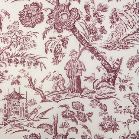 Brunschwig & Fils MARCEL PRINT AUBERGINE Fabric