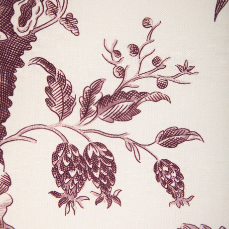 Brunschwig & Fils MARCEL PRINT AUBERGINE Fabric