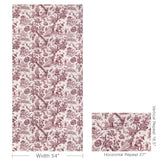 Brunschwig & Fils MARCEL PRINT AUBERGINE Fabric