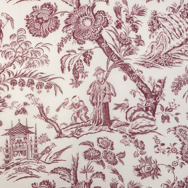 Brunschwig & Fils MARCEL PRINT AUBERGINE Fabric