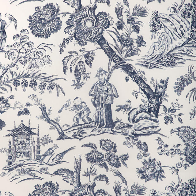 Brunschwig & Fils MARCEL PRINT NAVY Fabric