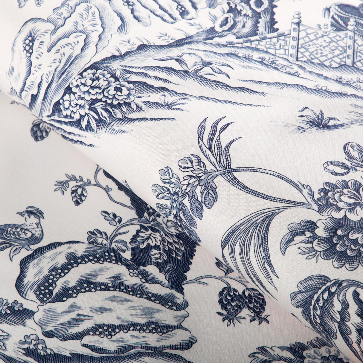 Brunschwig & Fils MARCEL PRINT NAVY Fabric